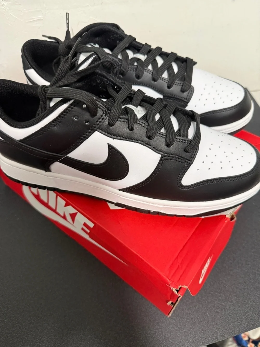 Nike Black and White Low-Top Panda Dunks